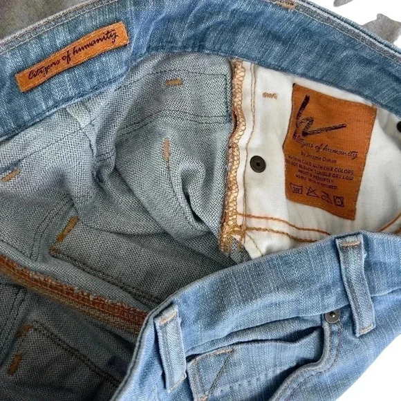 Citizens of Humanity Low Rise Flare Blue Wash Denim Stretch Jeans Size  28 - Picture 8 of 9